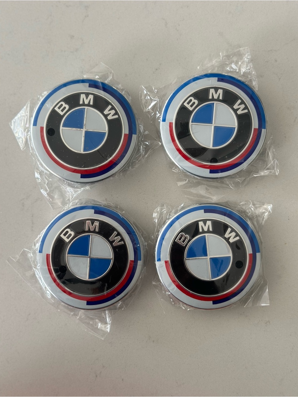 68mm Wheel Center Caps Emblem Badge 50th Anniversary